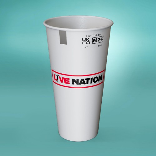 UKCA or CE Marked Custom-Printed Paper Pint To Brim Cups